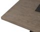 Furniture of America® Broager 5-Piece Rustic Oak Square Dining Table Set with Dark Walnut Base and White Caster Chairs-3