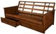 Kodiak Furniture Lexington Canton Black/Weathered Brown Full Futon and Storage Drawer with Mattress-1