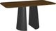 Amisco Customizable Gemma 72" Rectangular Pub Table with Radius Corners and 1" Walnut Veneer Top-0
