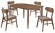 Coaster® Dortch 5-Piece Walnut Oval Dining Set -0