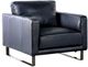 Furniture of America® Mezzanotte Midnight Blue Chair-0