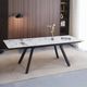 ACME Furniture Damita White Dining Table with Black Base-1