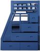 ACME Furniture Jason II Navy Blue Twin Loft Bed with Storage-3
