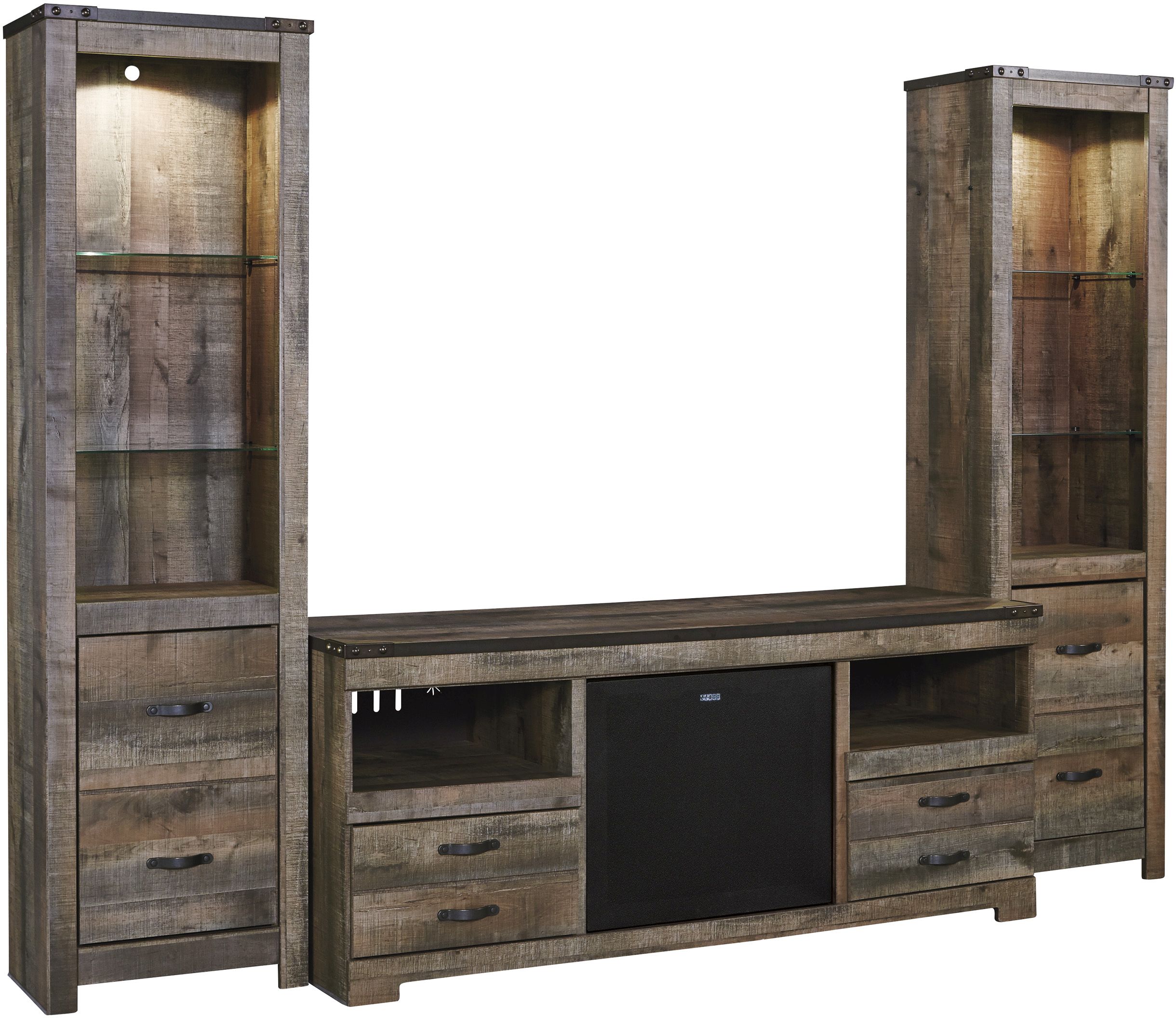 Signature Design by Ashley Trinell Brown Pier with LED - Thumbnail 2