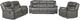 Mazin Furniture Caledon Grey Rocker Recliner Chair-2