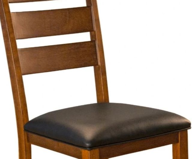 A-America® Mason Macciato Ladderback Upholstered Dining Side Chair-2