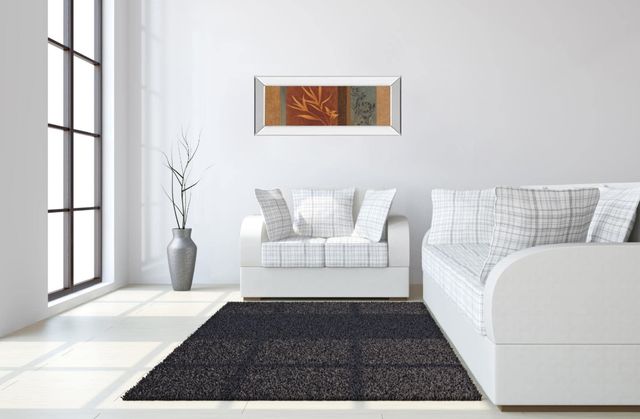 Classy Living Jordan Grey Leaf Silhouette I Wall Art-1