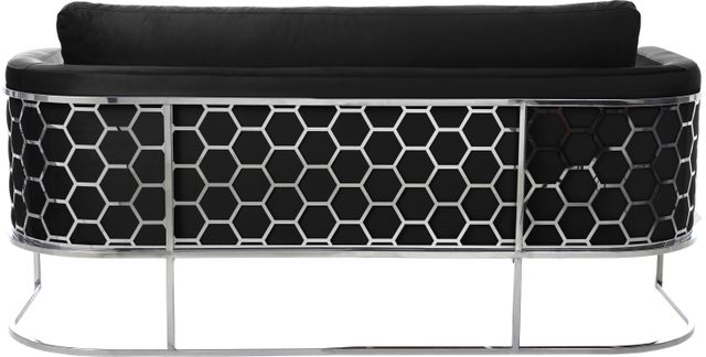Meridian Furniture Casa Black/Chrome Velvet Sofa-1