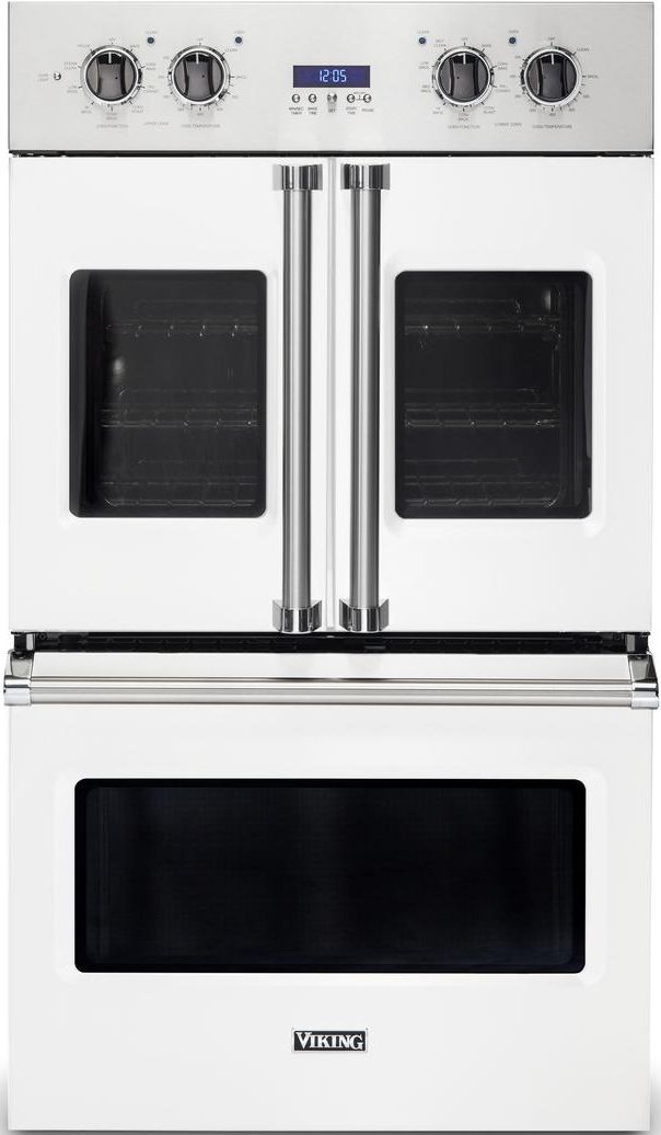 Viking® Professional 7 Series 30" White Electric Built In Single French Door Oven-0