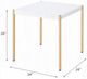 ACME Furniture Otrac White End Table with Gold Base-2