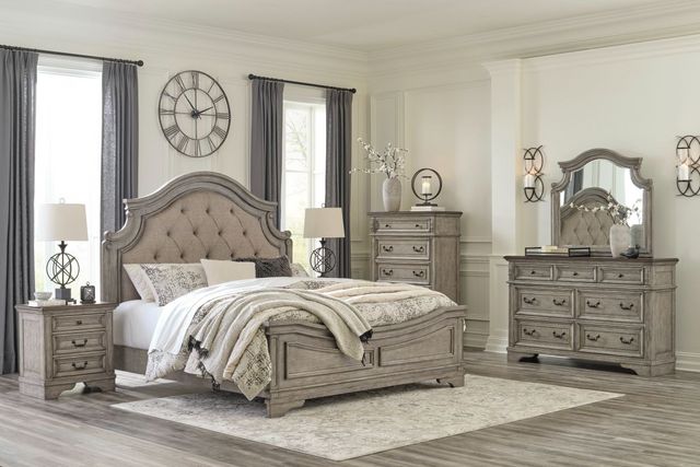 Signature Design by Ashley® Lodenbay Antiqued Gray Nightstand-5