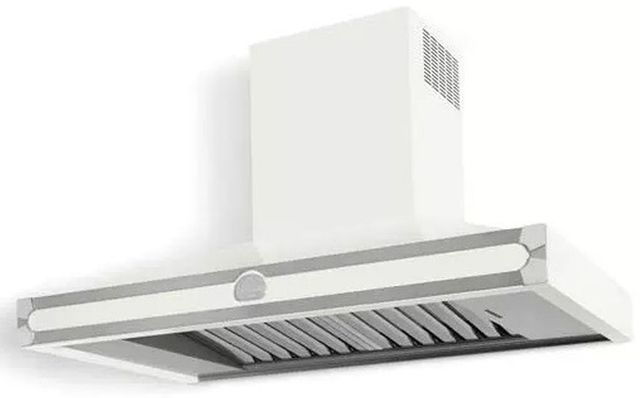 La Cornue CornuFé 110 43" Pure White Wall Mounted Chimney Hood-1
