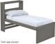 Crate Designs™ Furniture Graphite Twin Captain's Youth Bookcase Bed-0