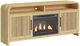 Elements International Ridgemont Natural 70" TV Console with Fireplace Insert-0