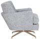 Fairfield® Customizable Kyle Memory Swivel Chair with Brushed Brass Legs-2