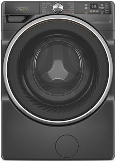 Whirlpool® 5.0 Cu. Ft. Volcano Black Front Load Washer 