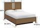 Whittier Wood® Furniture Bailey Nutmeg Queen Storage Panel Bed-1