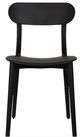 Moe's Home Collection Kent 2-Piece Black Polypropylene Outdoor Dining Chair Set-3