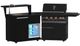 FORNO® Alta Qualita 3 Burner 90" Black Outdoor Kitchen Kit-1