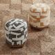TOV Furniture Bisou Beige/Curry Jacquard Ottoman-1