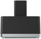 Ilve® Panoramagic 36" Matte Black Wall Mounted Range Hood with Silver Trim-0