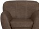 International Furniture Direct Tamesis Deep Brown Swivel Accent Chair-4