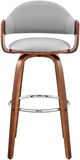 Armen Living Daxton Gray/Walnut Counter Stool-3