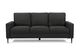 Monarch Specialties Inc. Black 75" Sofa with Black Metal Legs-0