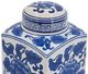 A & B Home Blue/White Hand Painted Canister-2