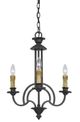 Cal® Lighting & Accessories Elberton 3-Light English Bronze Chandelier-0