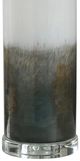 Stylecraft Bronze White Art Glass Uplight Table Lamp-1