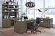 aspenhome® Modern Loft 2-Piece Greystone Desk-2