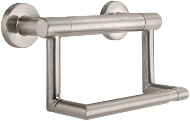 Delta Décor Assist™ Stainless Round Tissue Holder with Assist Bar-0