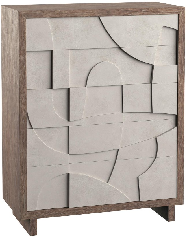 Bernhardt Casa Paros Bedrock/Playa Tall Drawer Chest | Sell A Cow