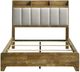 Coaster® Henderson Light Gray/Medium Oak Queen Panel Bookcase Bed-2