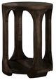International Furniture Direct Black Balam Oil Black Side Table-0