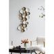 A & B Home Ryder Bronze/Gold/White Hanging Wall Sculpture-5