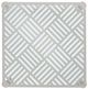 Century® Carrier and Company Sloan Glass Top Aluminum Outdoor Dining Table with White Base-2