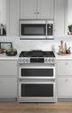 Café™ 30" Stainless Steel Slide In Double Oven Gas Range-2