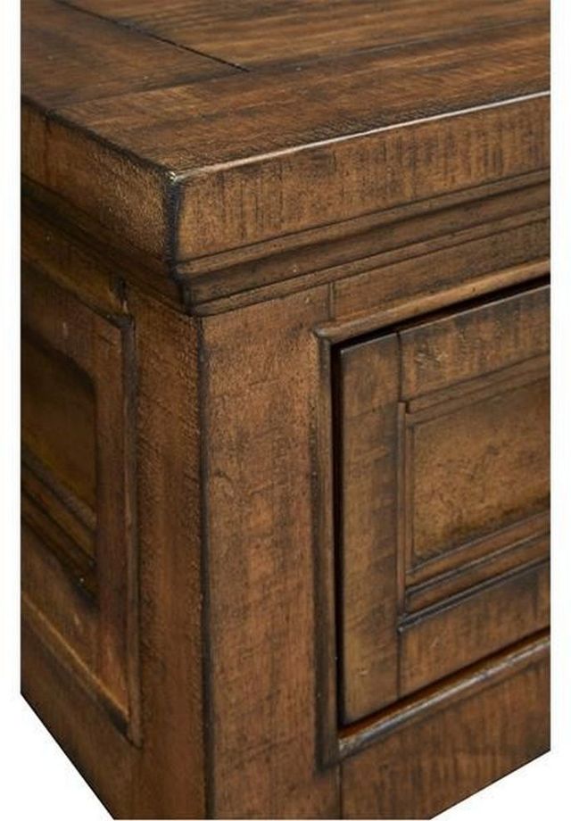 Magnussen Home® Bay Creek Toasted Nutmeg Rectangular Cocktail Table with Casters-2