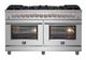 FORNO® Massimo 60" Stainless Steel Pro Style Dual Fuel Range-1