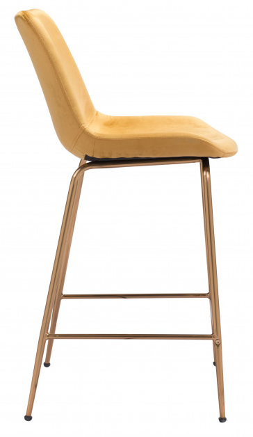 Zuo® Modern Tony Yellow/Gold Counter Chair-1