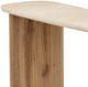 Dovetail Furniture Aelwyn Cream/Natural Console Table-5