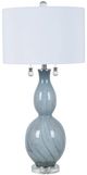 Crestview Collection Aurora Light Blue/White Table Lamp-0