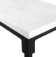 Uttermost® Bourges White Marble Top Console Table with Satin Black Base-5