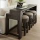 Liberty Furniture Lennox Hill 4-Piece Bark/Granite Console Table and Stool Set-1
