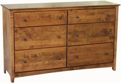 Archbold Furniture Customizable Alder Shaker Double Dresser