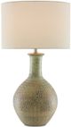 Currey & Company Loro Dark Moss Green/Ivory Table Lamp-1