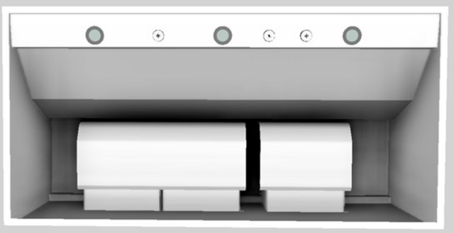 Vent-A-Hood® 48" White Wall Mounted Range Hood-3