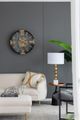 A & B Home Black/Gold Large Wall Clock-5